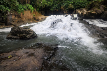 Naklejka premium landscape waterfall in the jungle nature asia