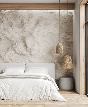 Contemporary bedroom interior design concept