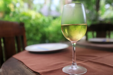 table setting in the restaurant for the cafe interior menu