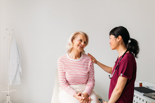 Senior Woman at Doctor Checkup 