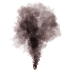 Dark smoke explosion effect