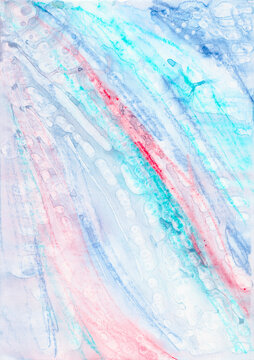 A pale water soluble wax pastel abstract.
