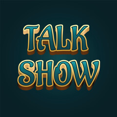 Talk Show Editable Text Effect