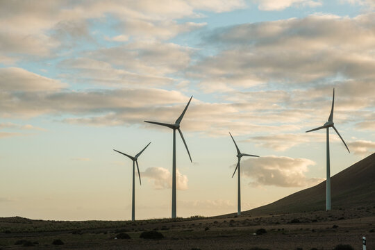 Windmills in the desert