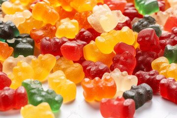 Fototapeta na wymiar colorful jelly candies. generative ai 