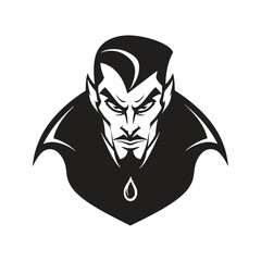 Dracula mascot logo ,hand drawn illustration. Suitable For Logo, Wallpaper, Banner, Background, Card, Book Illustration, T-Shirt Design, Sticker, Cover, etc