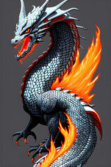 Obraz premium Legendary Animal Dragon By AI Generator