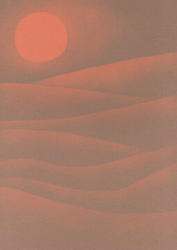 When the Sun and the Desert Shared a Hue