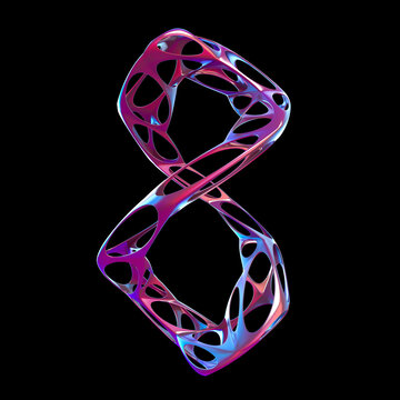 Futuristic number eight.