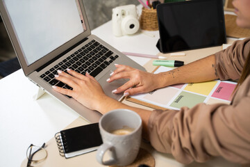 Social media content creator phone screen