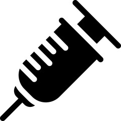 Injection icon represents a needle or syringe that is used to administer medication or a vaccine to a patient