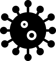 Obraz premium A virus icon represents various types of viruses, including common colds, flu, and other infectious diseases