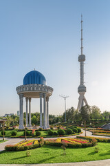 Scenic rotunda at the Memorial Shakhidlar Hotirasi complex