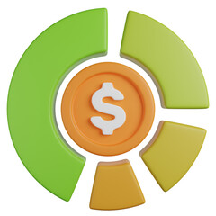 Asset Allocation 3D Icon