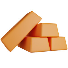 Gold Investment 3D Icon