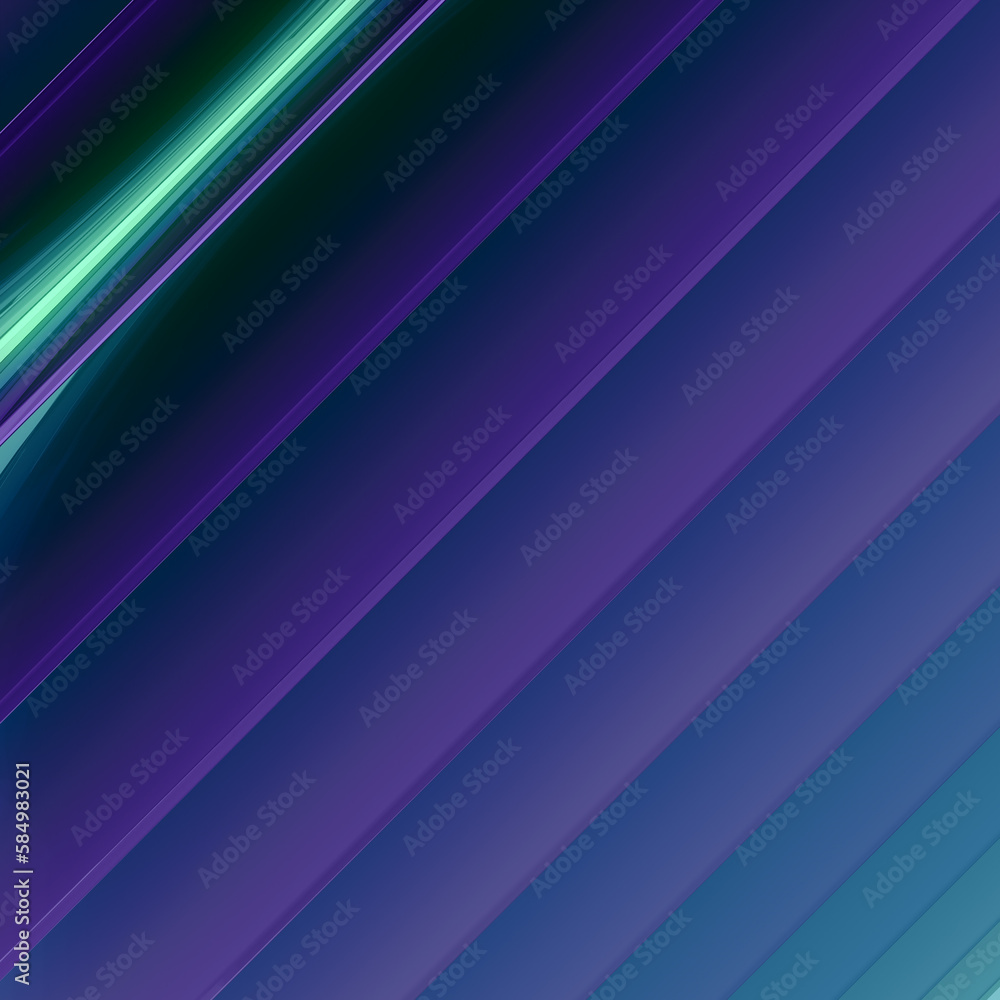 Poster shiny glass lines of neon color. geometric background. abstract creative concept. 3d rendering digit