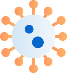 A virus icon represents various types of viruses, including common colds, flu, and other infectious diseases