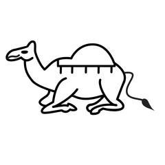 camel line icon