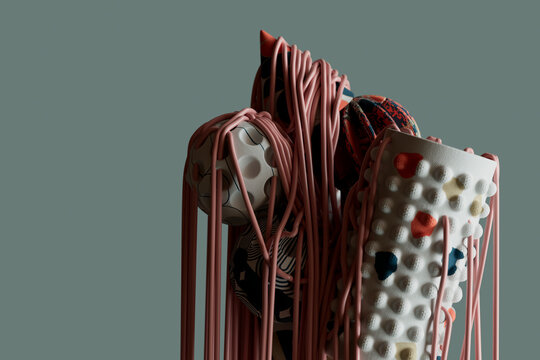 Green and Pink Interplay