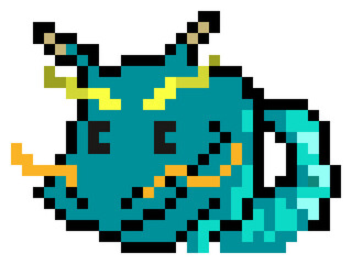 青龍のドット絵