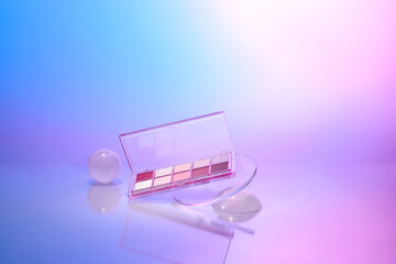 eye shadows cosmetics product as luxury beauty brand promotion