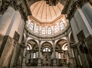 Santa Maria della Salute , interior, venice