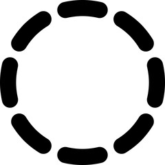 edit Select Area Circle Dash simple icon illustration in line style and used for user interface, web, software and many more