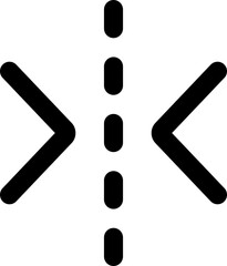 edit flip horizontal simple icon illustration in line style and used for user interface, web, software and many more