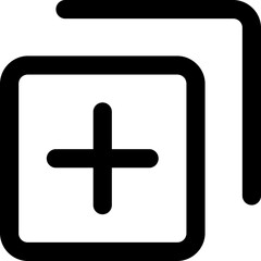 Obraz premium edit layer add simple icon illustration in line style and used for user interface, web, software and many more