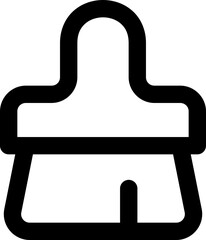 edit brush simple icon illustration in line style and used for user interface, web, software and many more
