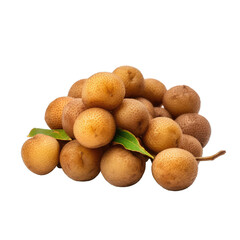 Fototapeta premium longan fruit , isolated on transparent background cutout , generative ai