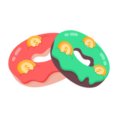 Fototapeta premium Donut Investment