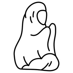woman muslim pray. culture religion