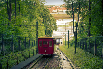 Old funicular in Kaunas