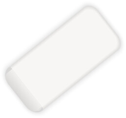 3D object stationery white eraser