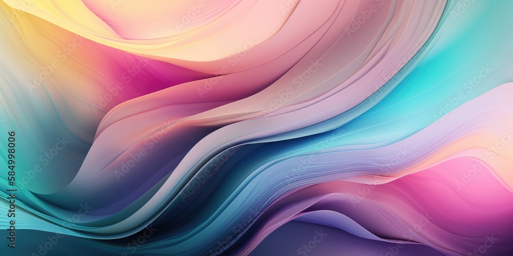 Poster abstract colorful background in soft pastel colors. generative ai