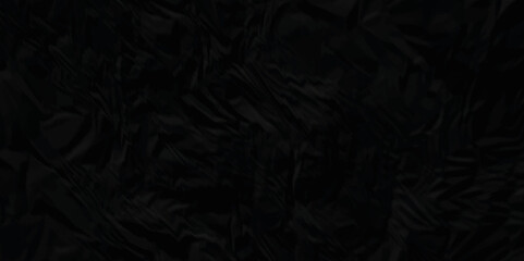 Black paper texture . Dark black wrinkled paper texture. Black crumpled paper texture . black crumpled and top view textures can be used for background of text or any contents .