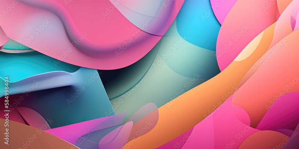 Aufkleber abstract colorful background in soft pastel colors. generative ai