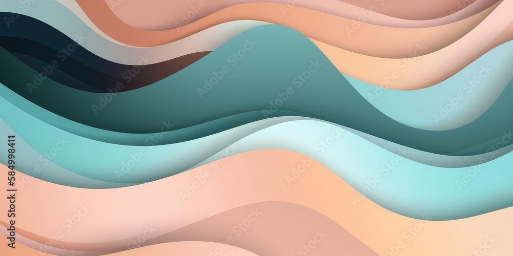 Poster abstract colorful background in soft pastel colors. generative ai