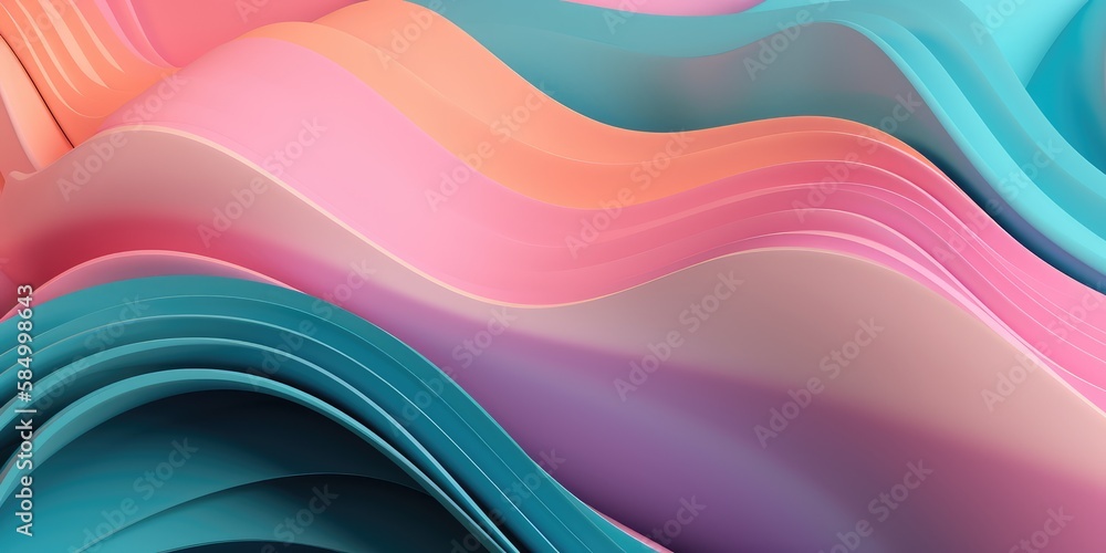 Poster abstract colorful background in soft pastel colors. generative ai