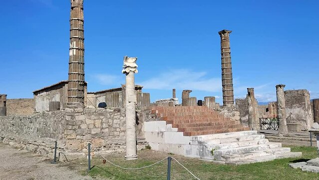Pompei - Panoramica del Tempio di Apollo