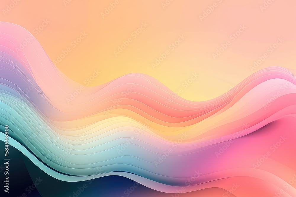 Poster abstract colorful background in soft pastel colors. generative ai