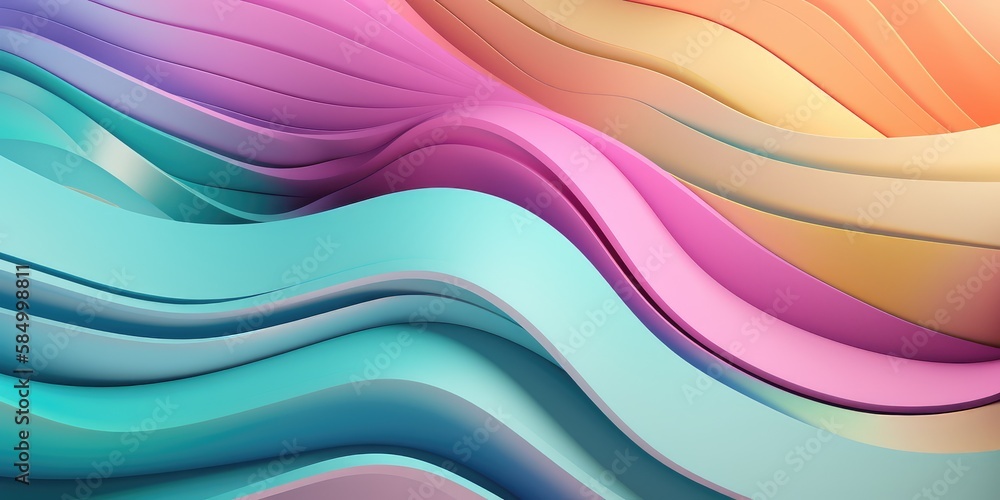 Poster abstract colorful background in soft pastel colors. generative ai