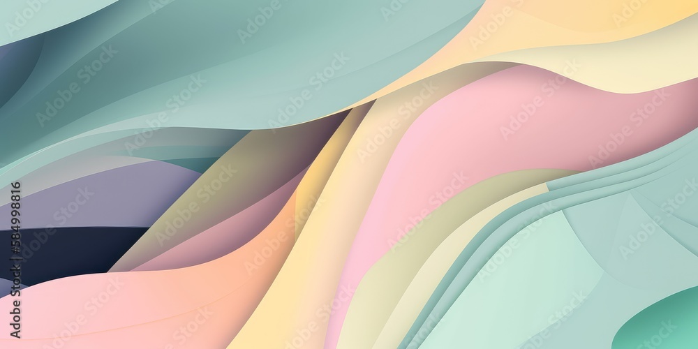 Aufkleber abstract colorful background in soft pastel colors. generative ai