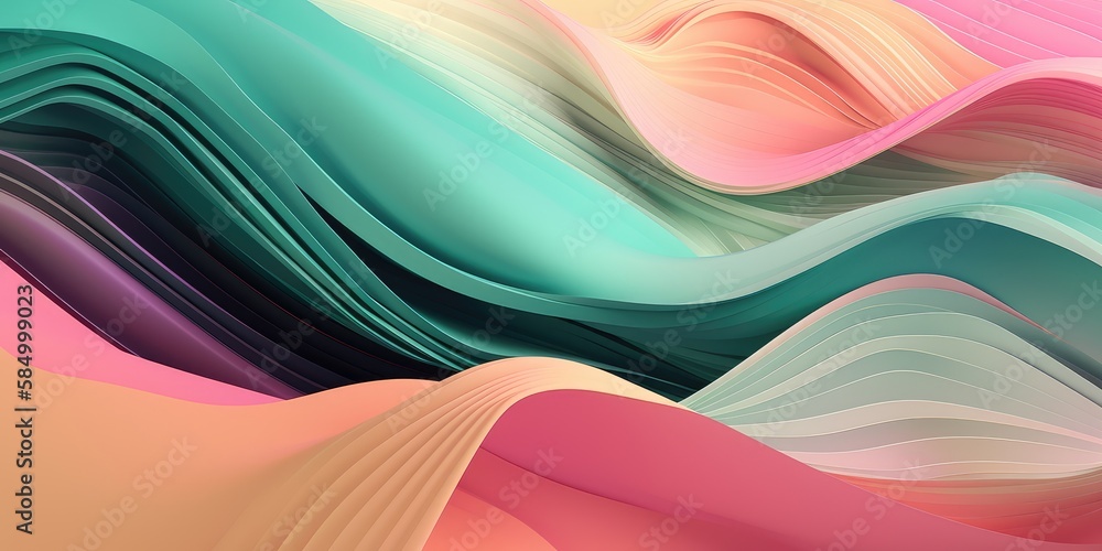 Poster abstract colorful background in soft pastel colors. generative ai