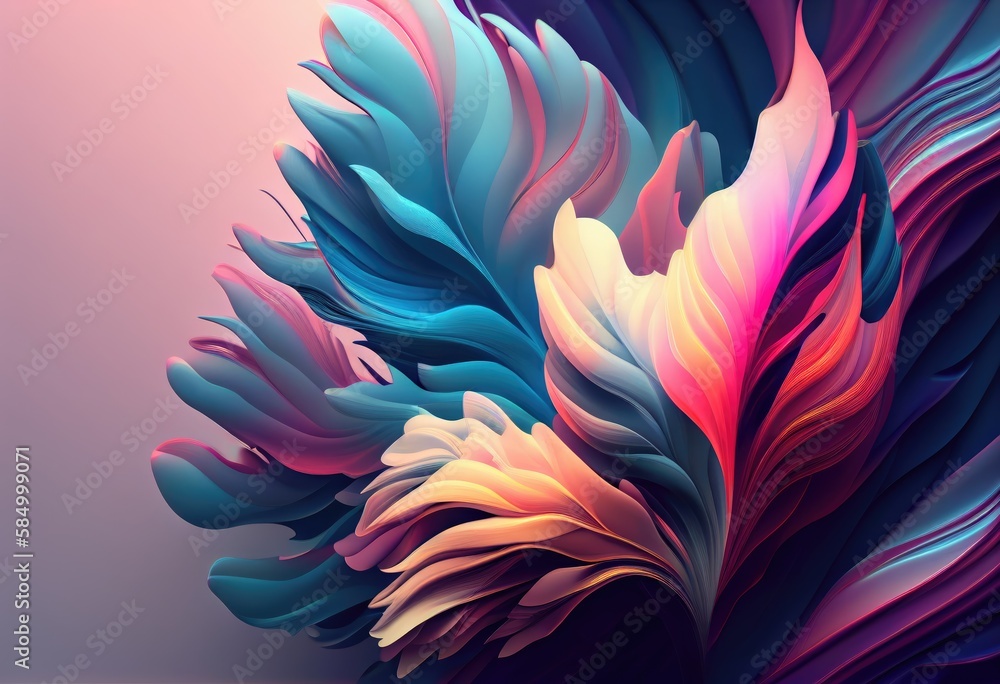 Poster abstract colorful background in soft pastel colors. generative ai