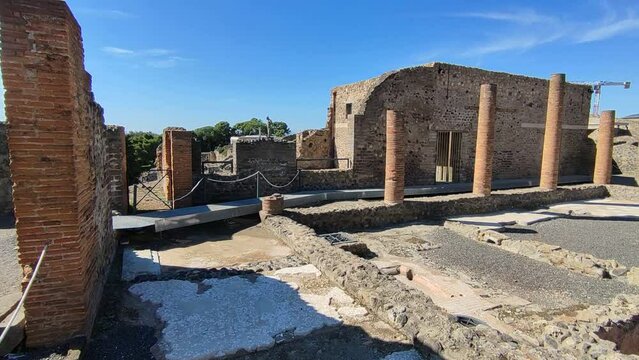 Pompei - Panoramica della Casa dei Mosaici Geometrici