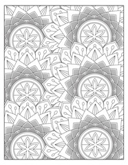 Pattern floral coloring pages 