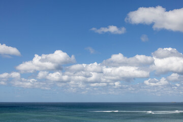 Fototapeta premium Clouds over the sea