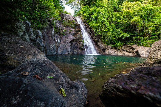 Beautiful Maribiina waterfalls at Bato, Catanduanes, Philippines